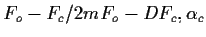 $F_o-F_c / 2mF_o-DF_c, \alpha_c$