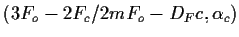 $(3F_o-2F_c / 2mF_o-D_Fc,\alpha_c)$