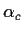 $\alpha_c$